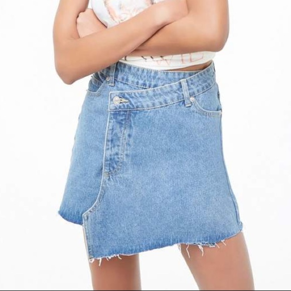 Momokrom Asymmetrical Denim Skirt